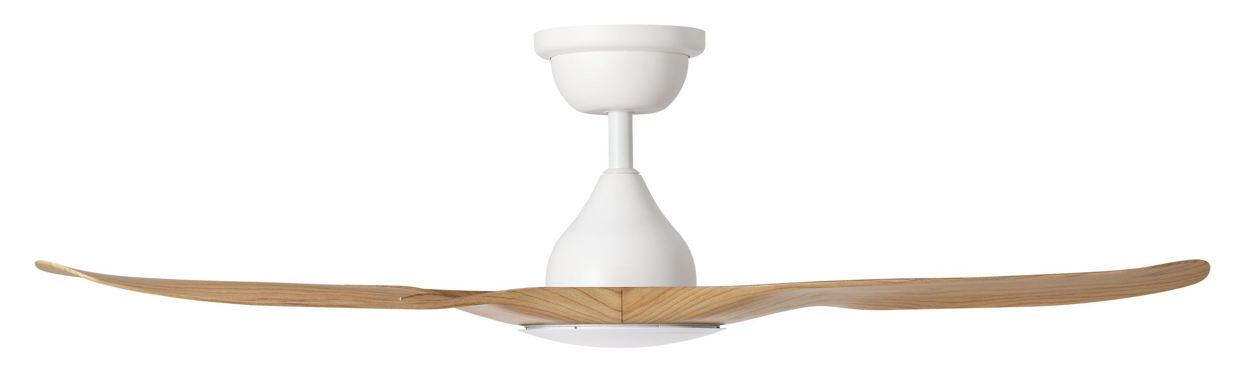 Tahiti DC Ceiling Fan 52" Matte White With Blackbutt Blade - 20801716