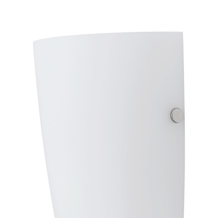 Nemo Wall Light Satin Nickel & White - 83119N