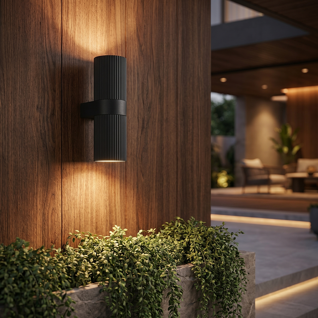Kyklop Ripple Maxi Up & Down Wall Light Seaside Black - 2618231003