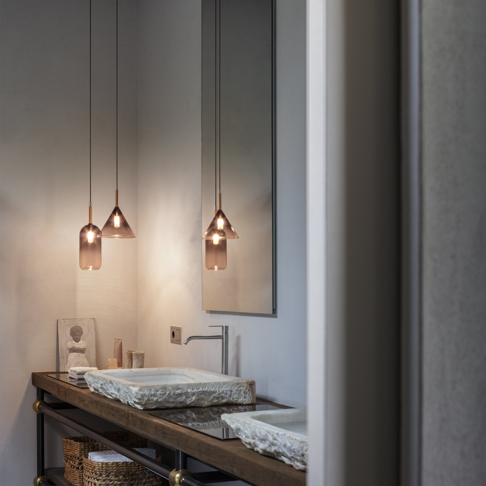 Empire Cilindro LED Pendant 3W 3000K Grey - 309804