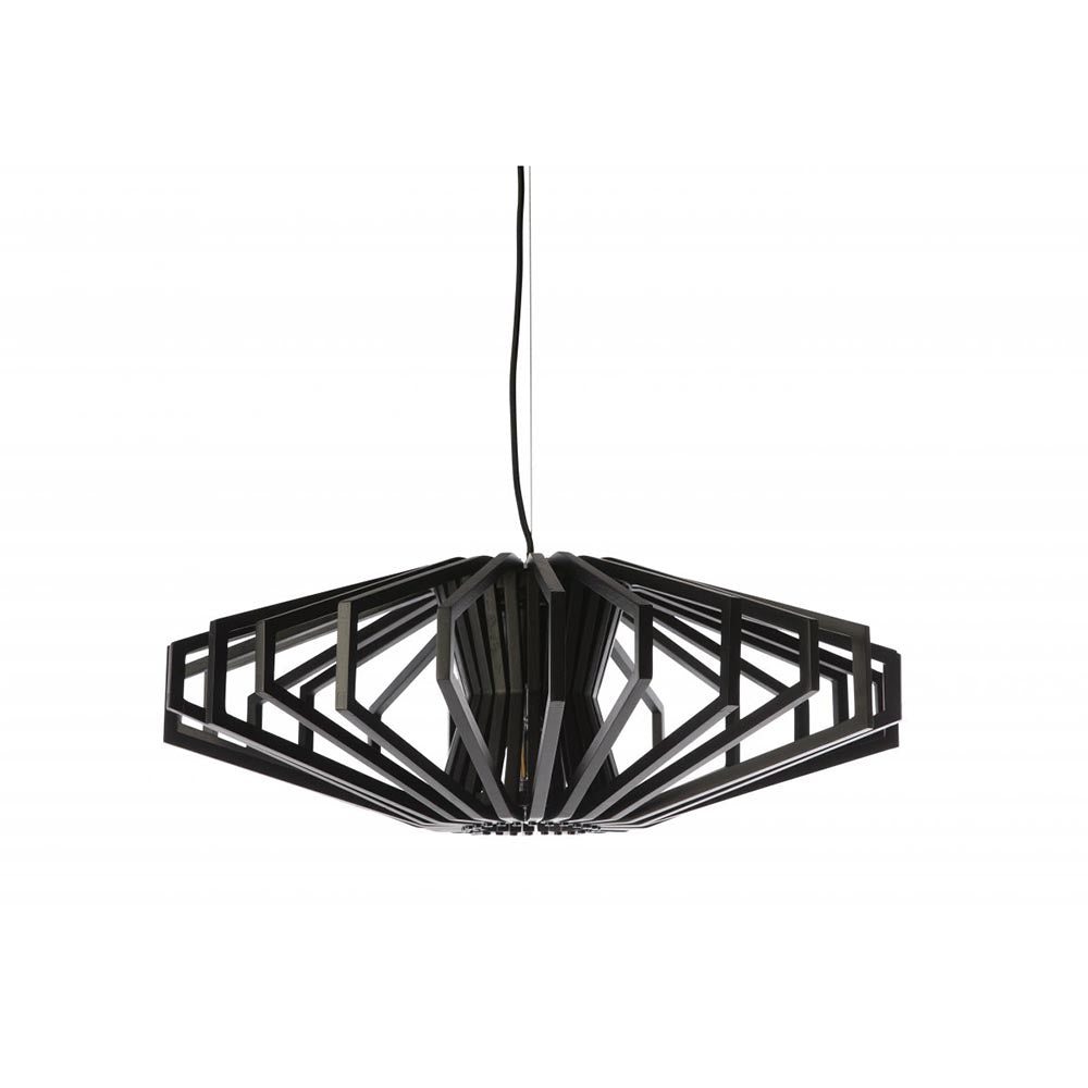 Fiorentino Lighting - AGRY 1 Light Pendant 620mm Black