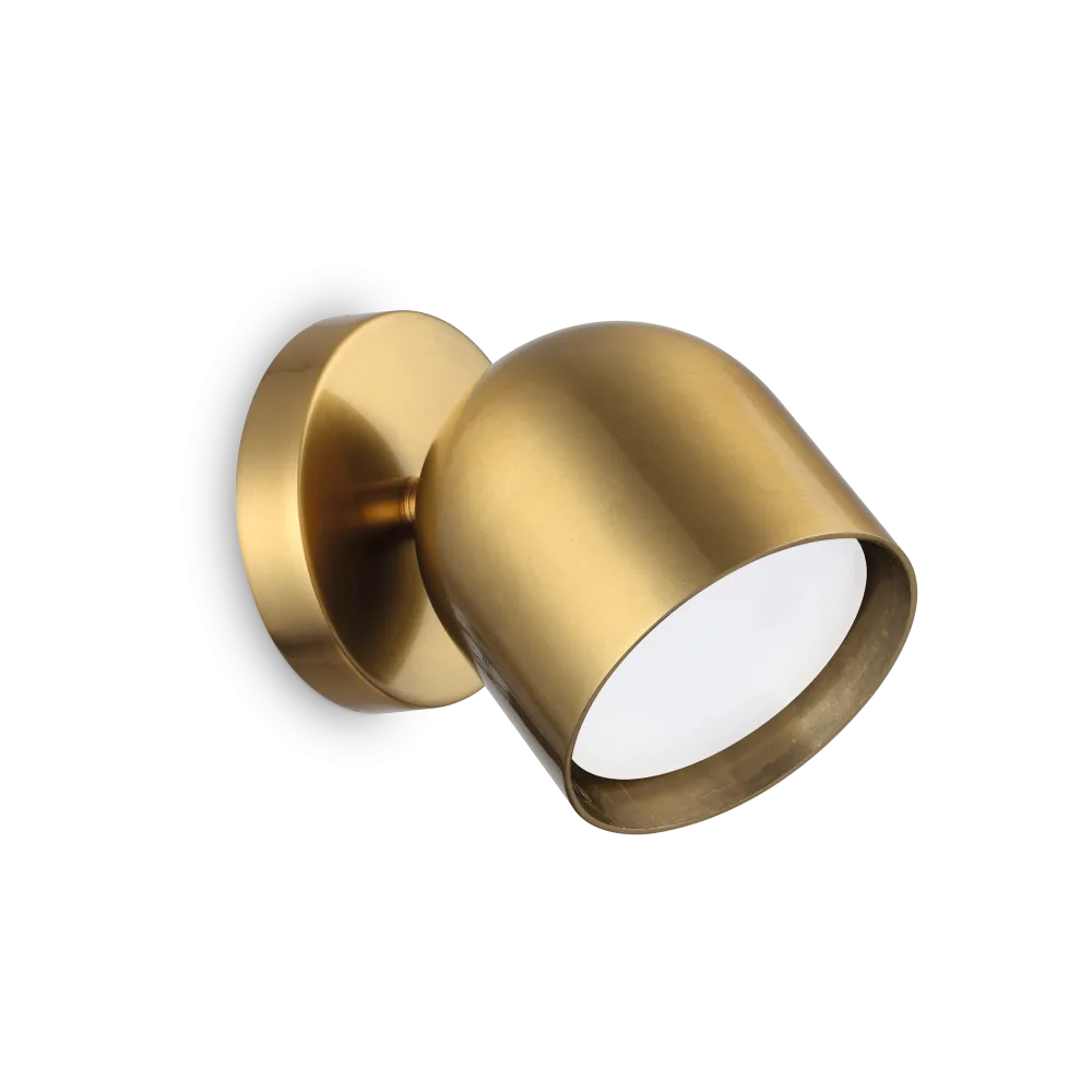 Dodo Single LED Wall Light 9W 3000K Brass - 314129