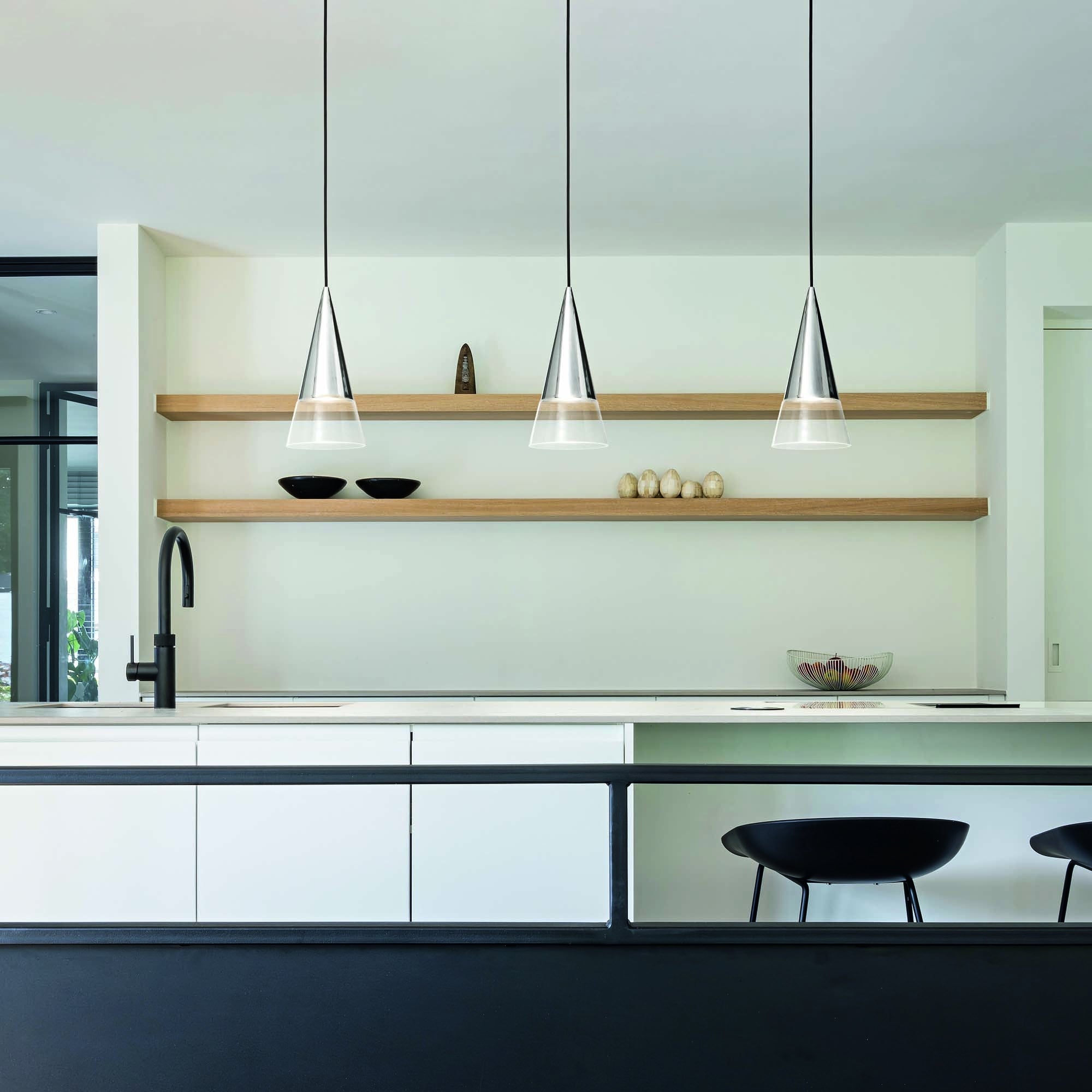 Cono Metal LED Pendant 7W 3000K Nickel - 322803