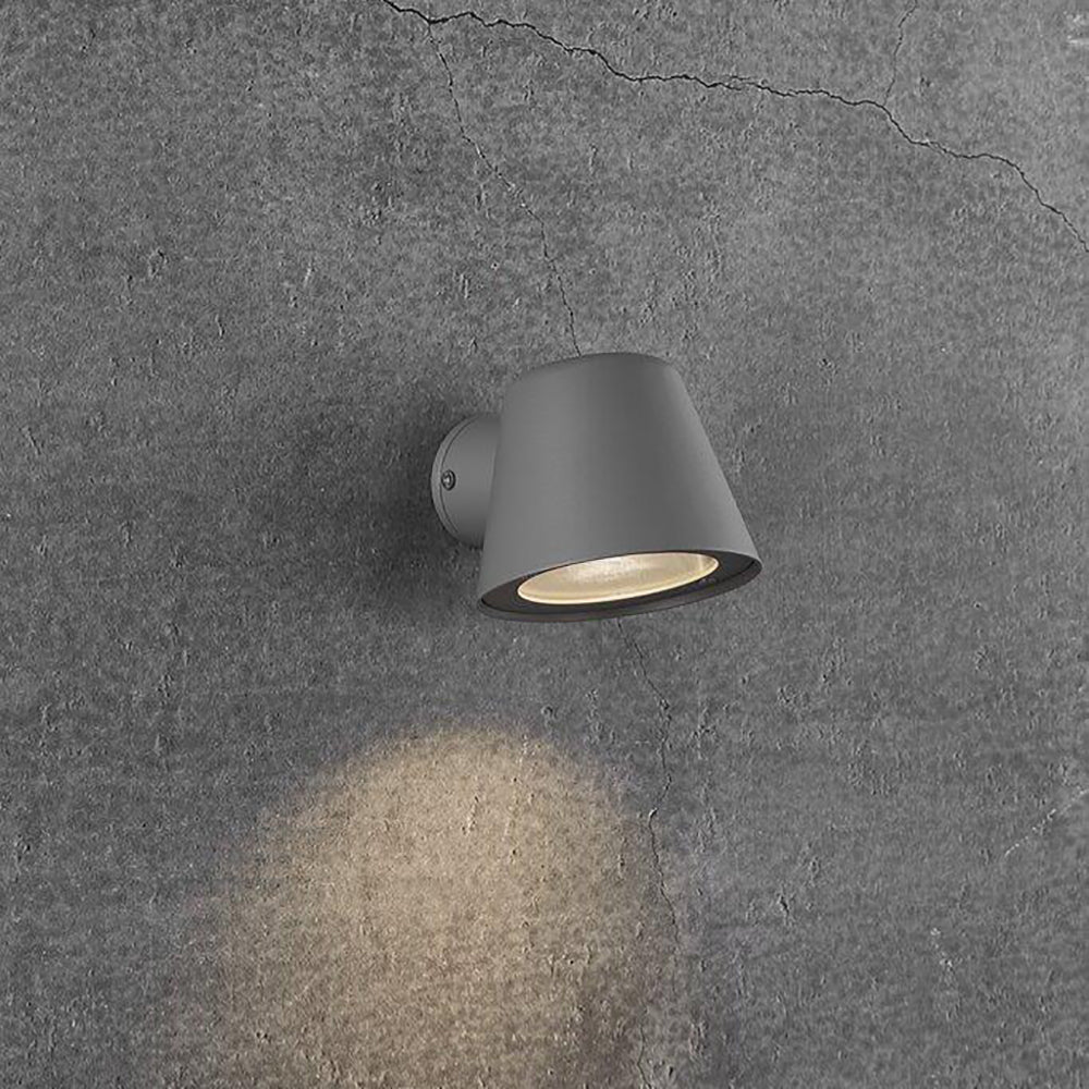 Buy Exterior Wall Lights Australia Aleria 1 Light Wall Light Grey - 2019131010