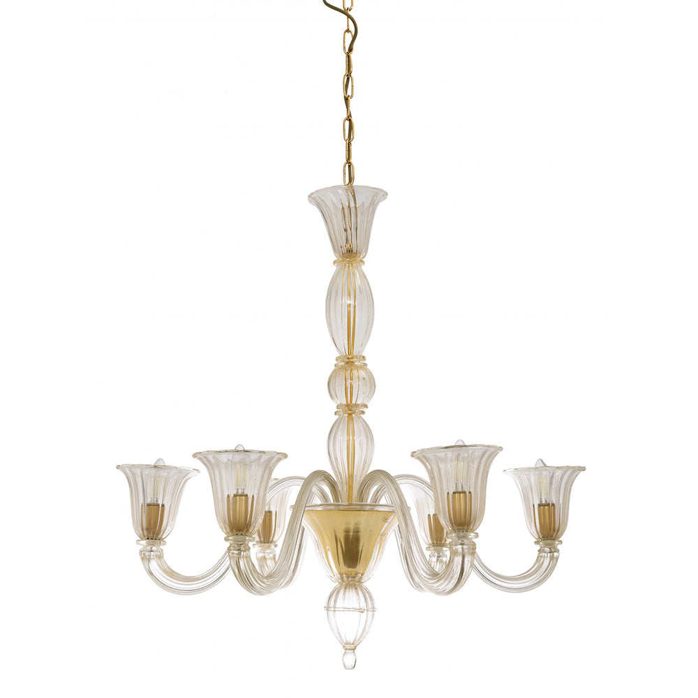 Buy Chandeliers Australia Fiorentino Lighting - LAGUNA 6 Light Gold Up Chandelier