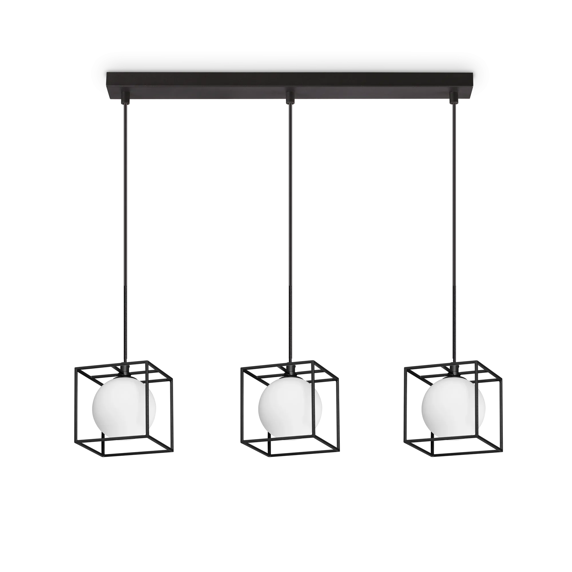 Lingotto 3 Light Pendant Light Black - 327846