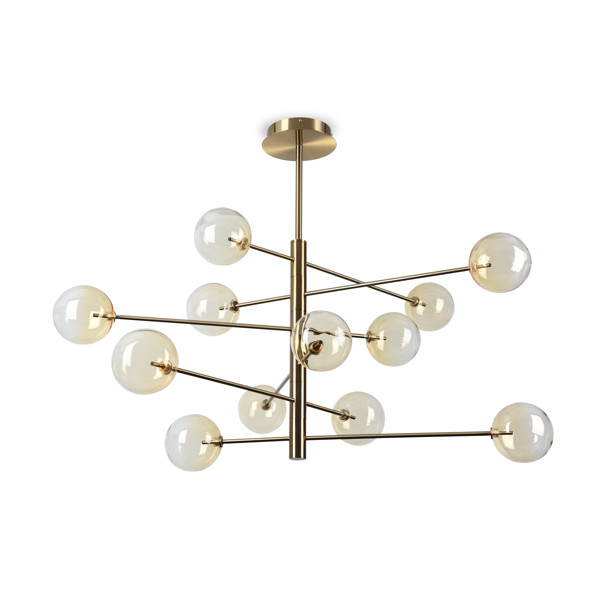Equinoxe 12 Light LED Pendant 2W 3000K Antique Brass - 345383