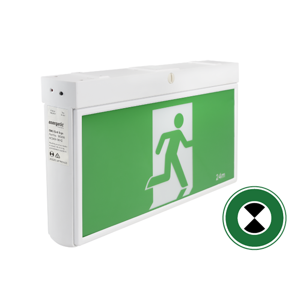 Buy Emergency LED Exit Signs Australia Viewaye Surface Emergency LED Exit Signs White - 393006