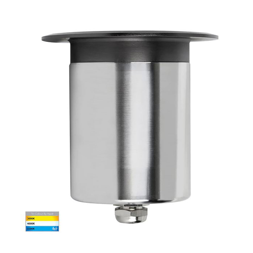 Buy Outdoor Step Lights Australia Ollo Outdoor Step Light 12V Graphite Stainless Steel 3CCT - 19022T-GPH