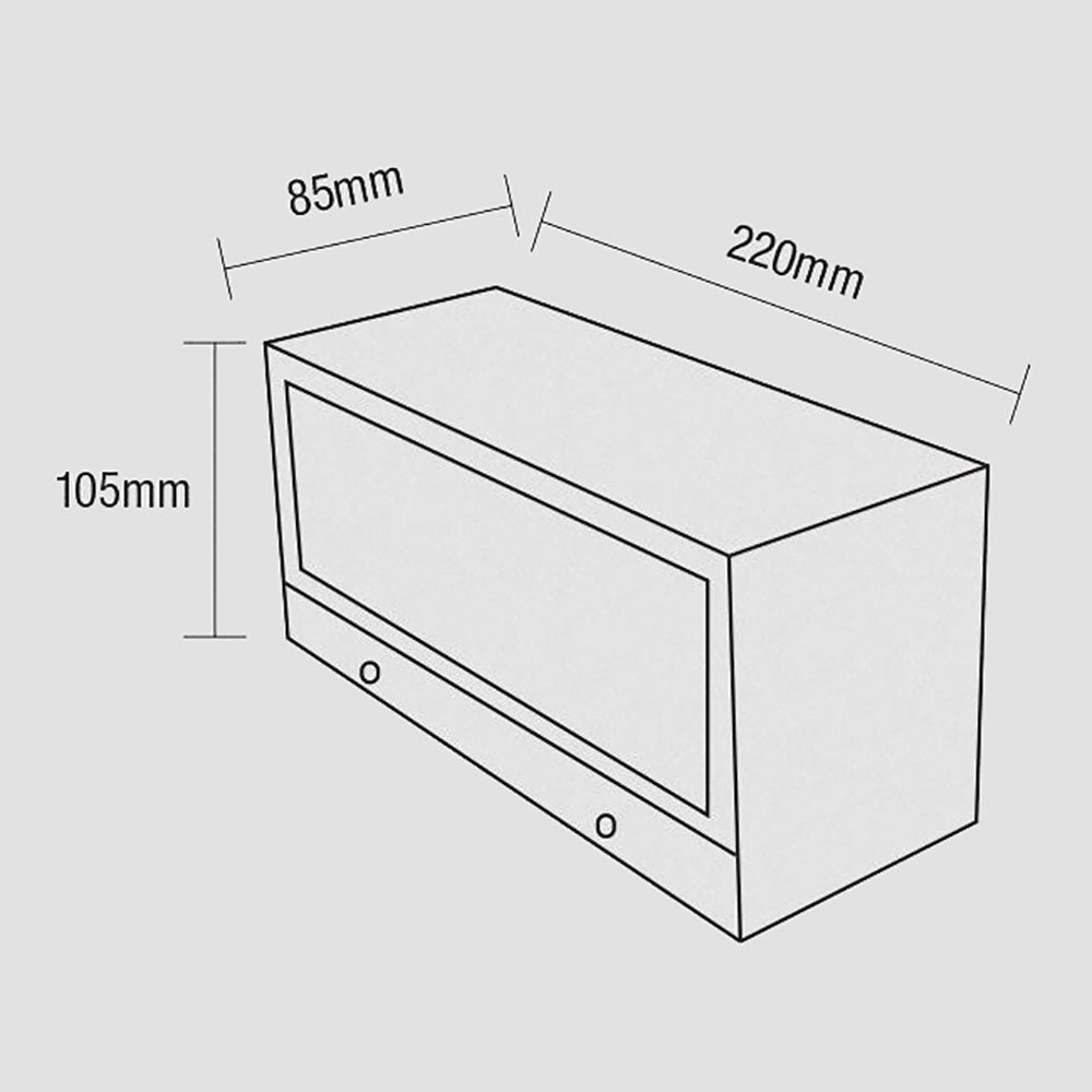 Buy Up / Down Wall Lights Australia Delta Up / Down Wall Light White Aluminium 3CCT - MLXD34518W