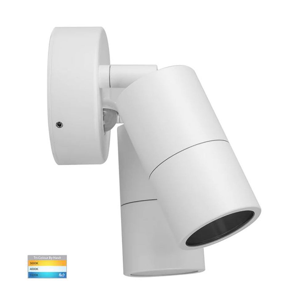 Buy Exterior Spotlights Australia Tivah Exterior 2 Spotlights Adjustable 12V White Aluminium 3CCT - HV1337MR16T