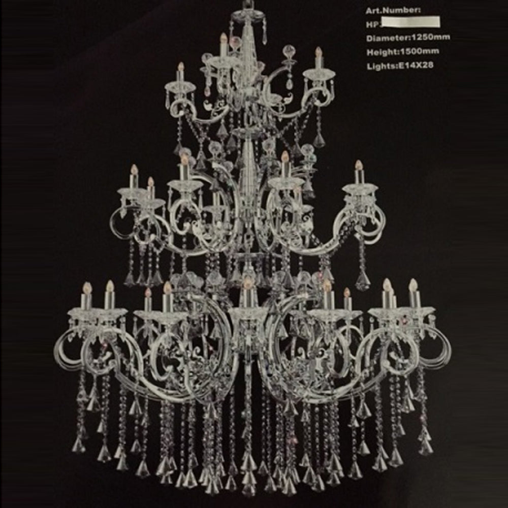 Buy Chandeliers Australia Fiorentino Lighting - PRAGE 28 Light Crystal Chandelier