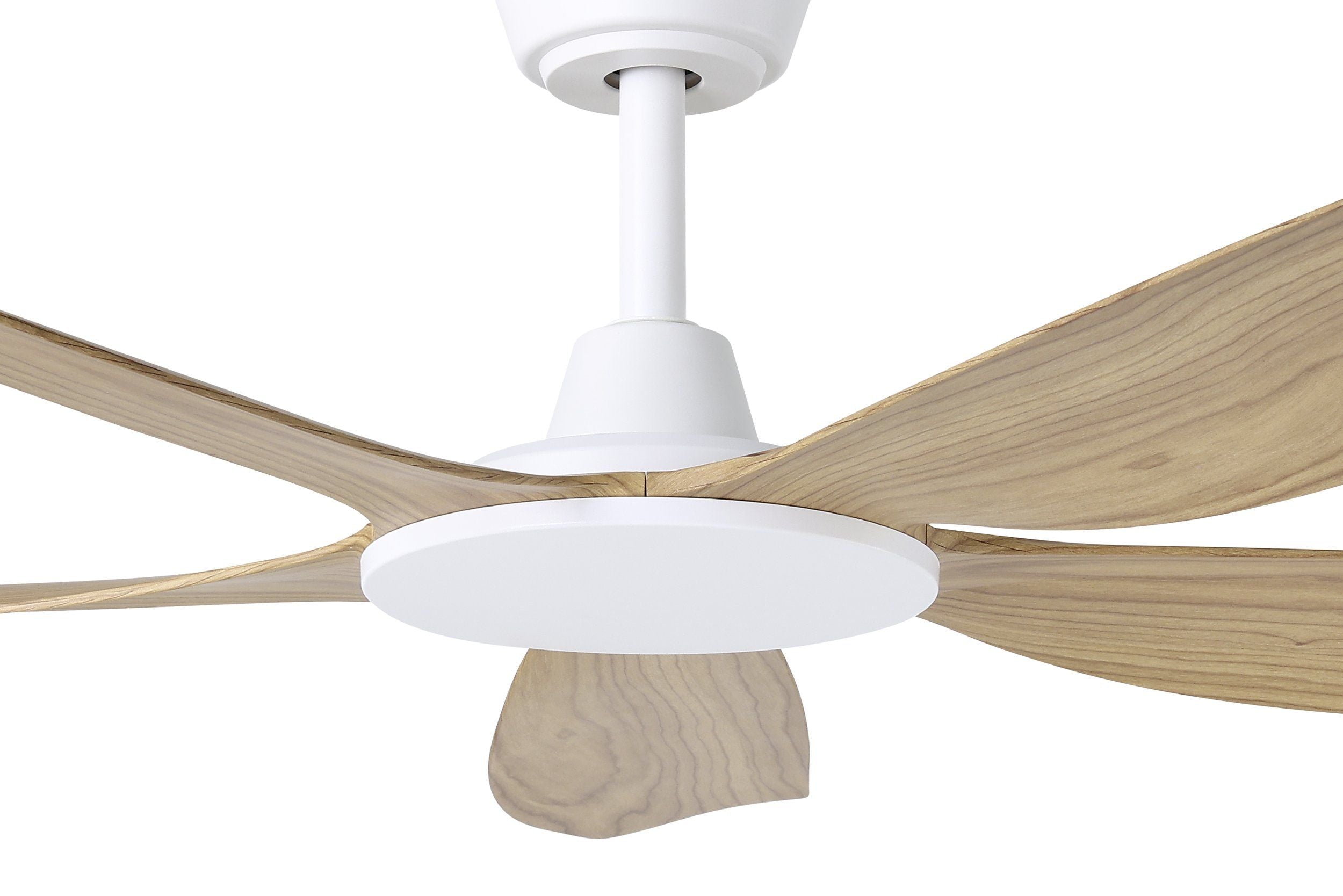 Miami DC Ceiling Fan 48" White With Blackbutt Blade - 20796316
