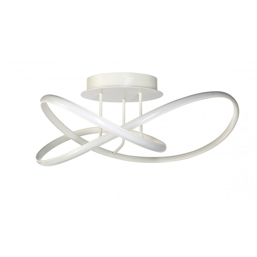 Buy Semi-Flush Mount Lights Australia Fiorentino Lighting - HUNTER-60-CTC WHITE LED Semi Flush 55W 4000K