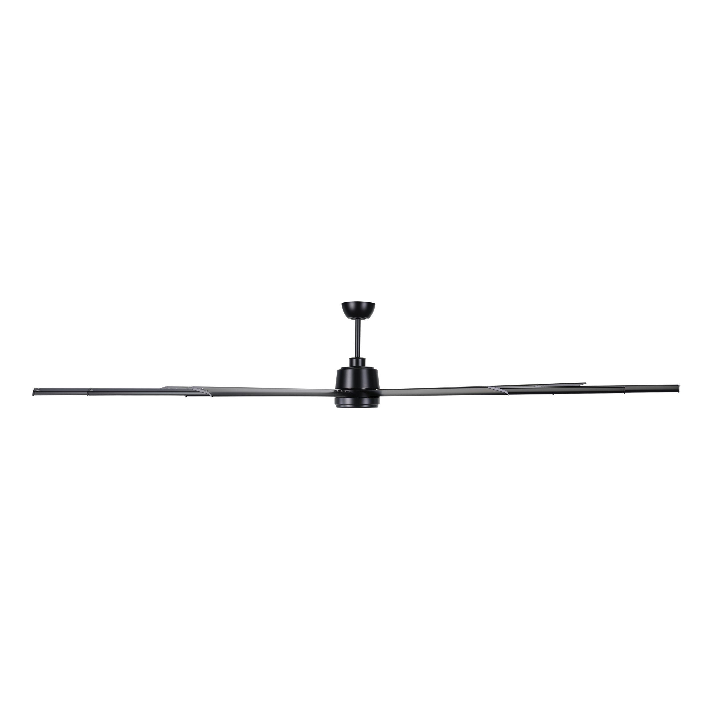 Tourbillion Pro DC Ceiling Fan 120" Black Blade With Remote - 20785902