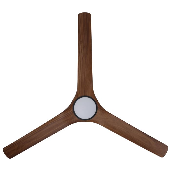 Tahiti DC Ceiling Fan with LED Light 72" 55W 3CCT Matte Black & Newteak - 20802107