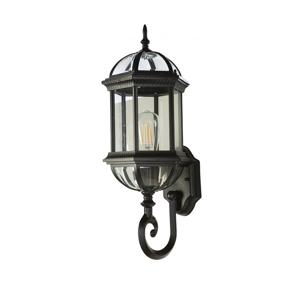 Buy Exterior Wall Lights Australia Fiorentino Lighting - TOWER 1 Light Wall Light Up Black