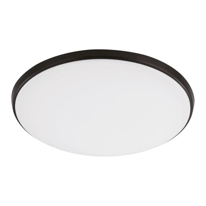 Ollie 2 LED 400mm Oyster Light 35W TRI Colour Black & White - 206399