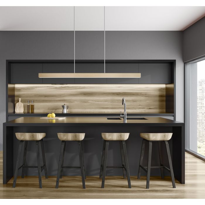 Climene III 1800mm LED Pendant Light 30W Tri Color Light Brown & White - 206482