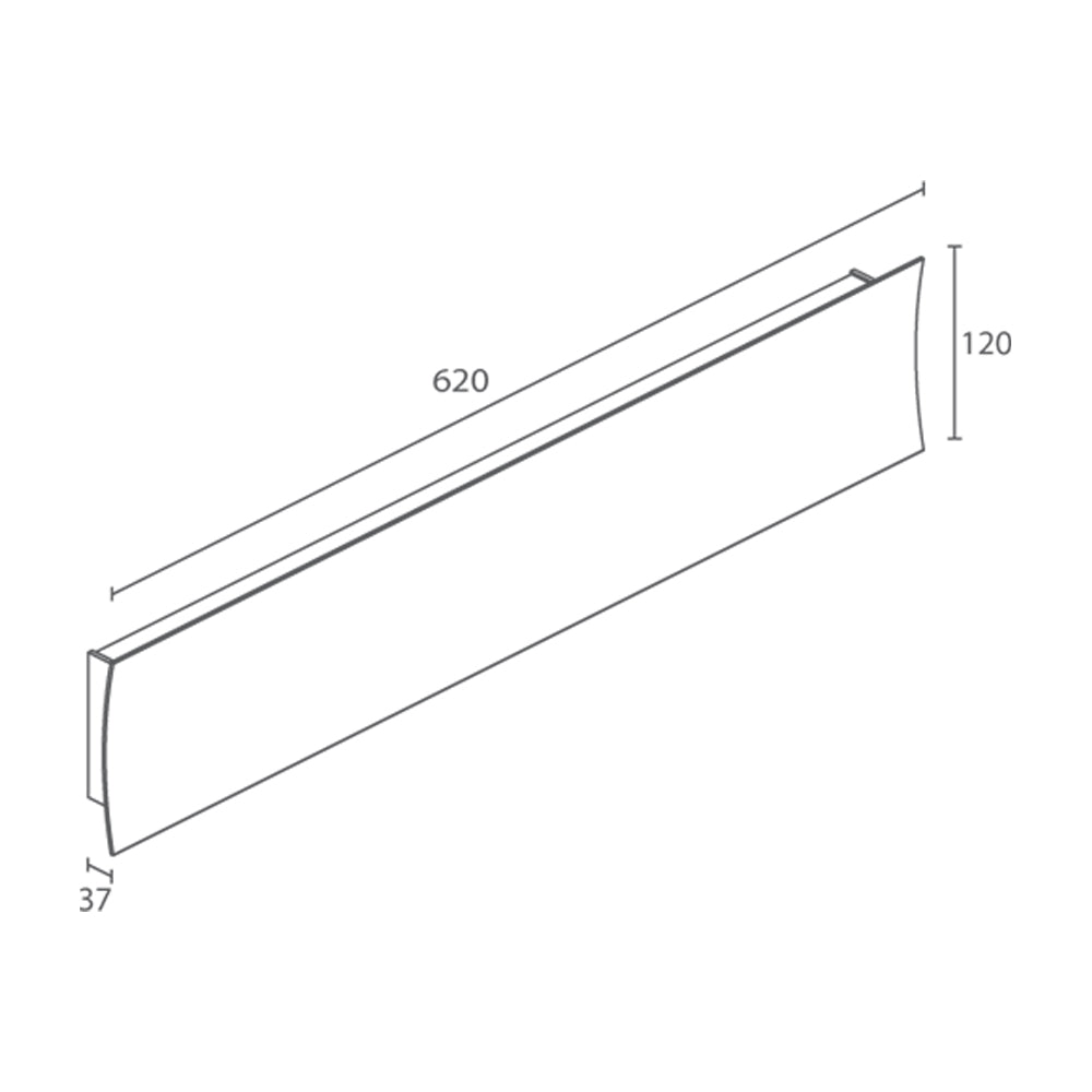 Buy Wall Sconce Australia Berica IN 3.2 Concave Wall Sconce 54W DALI Aluminium 4000K - BB3210