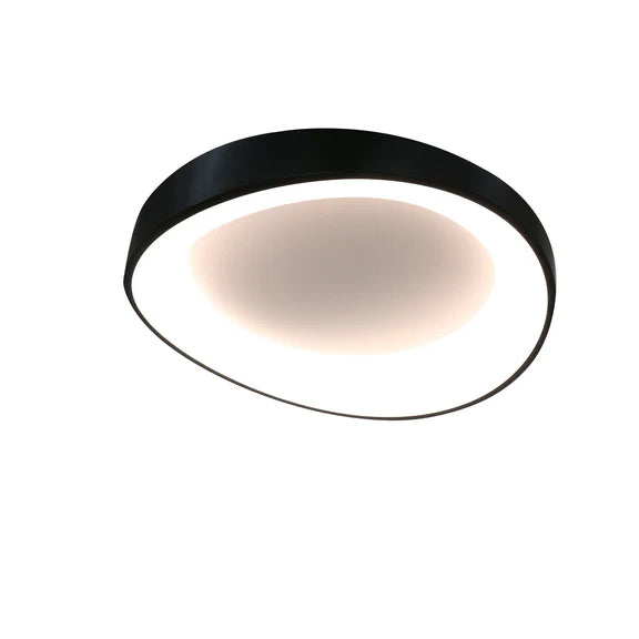 Hayley Small LED Flush Mount Light 24W Tri Colour Black - LL002CL131SB