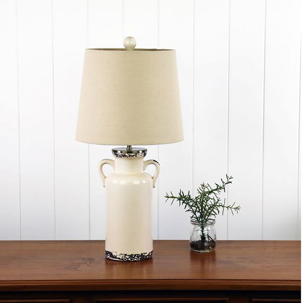 Buy Table Lamps Australia Whitby Table Lamp Ivory Ceramic Ivory Cotton - OL98897