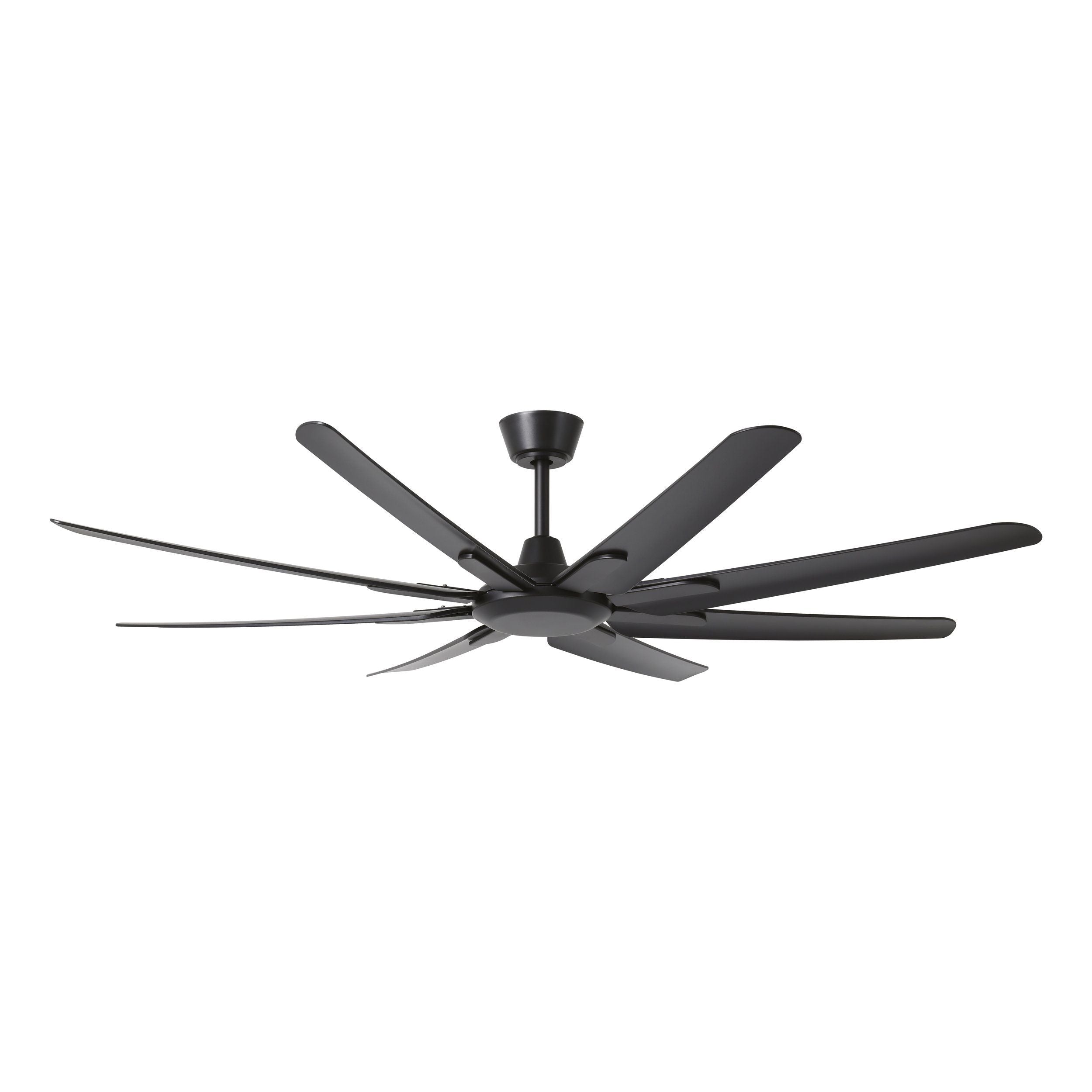Santorini DC Ceiling Fan 66" Matt Black - 20789602