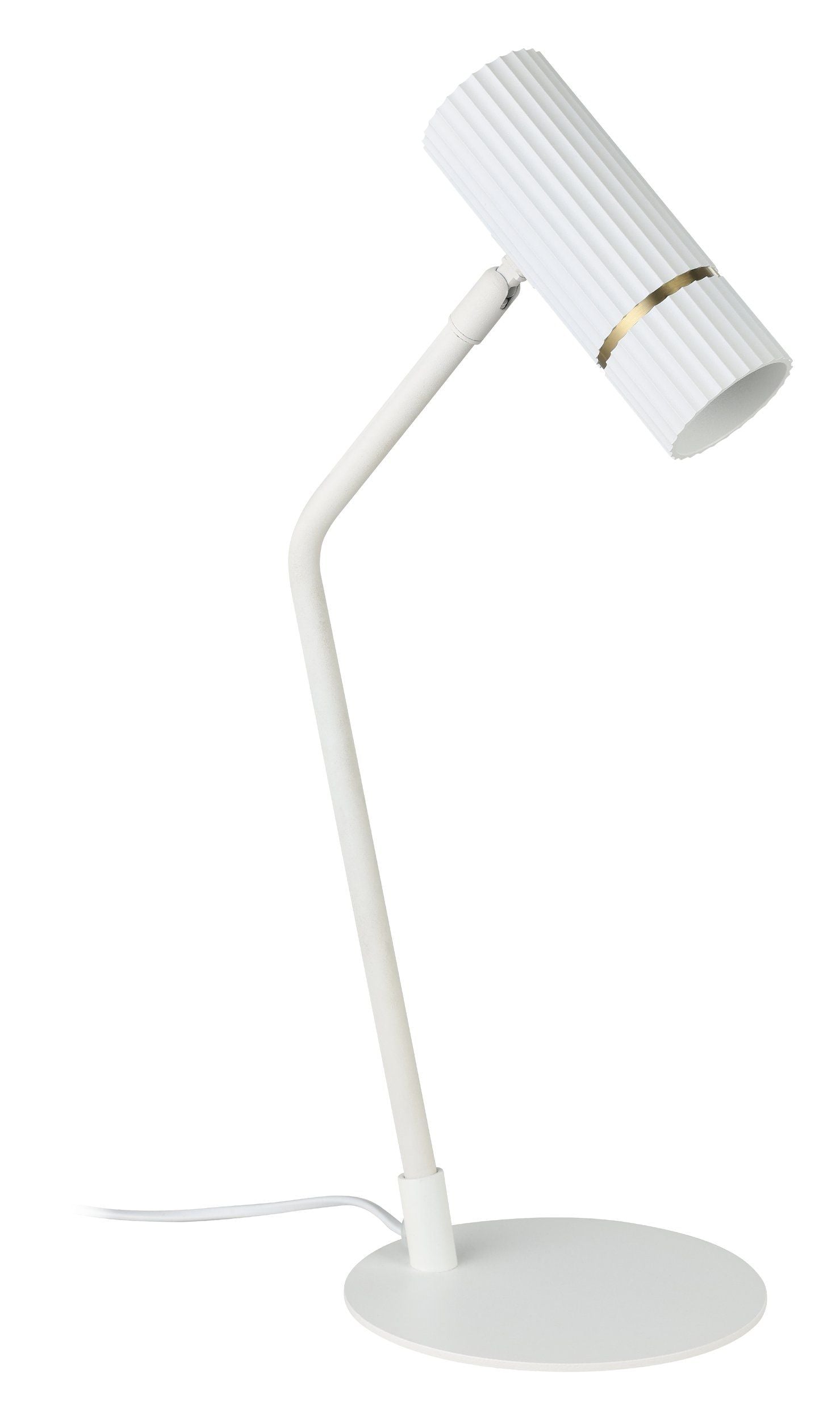 Caminia Table Lamp White & Brass - 206689N