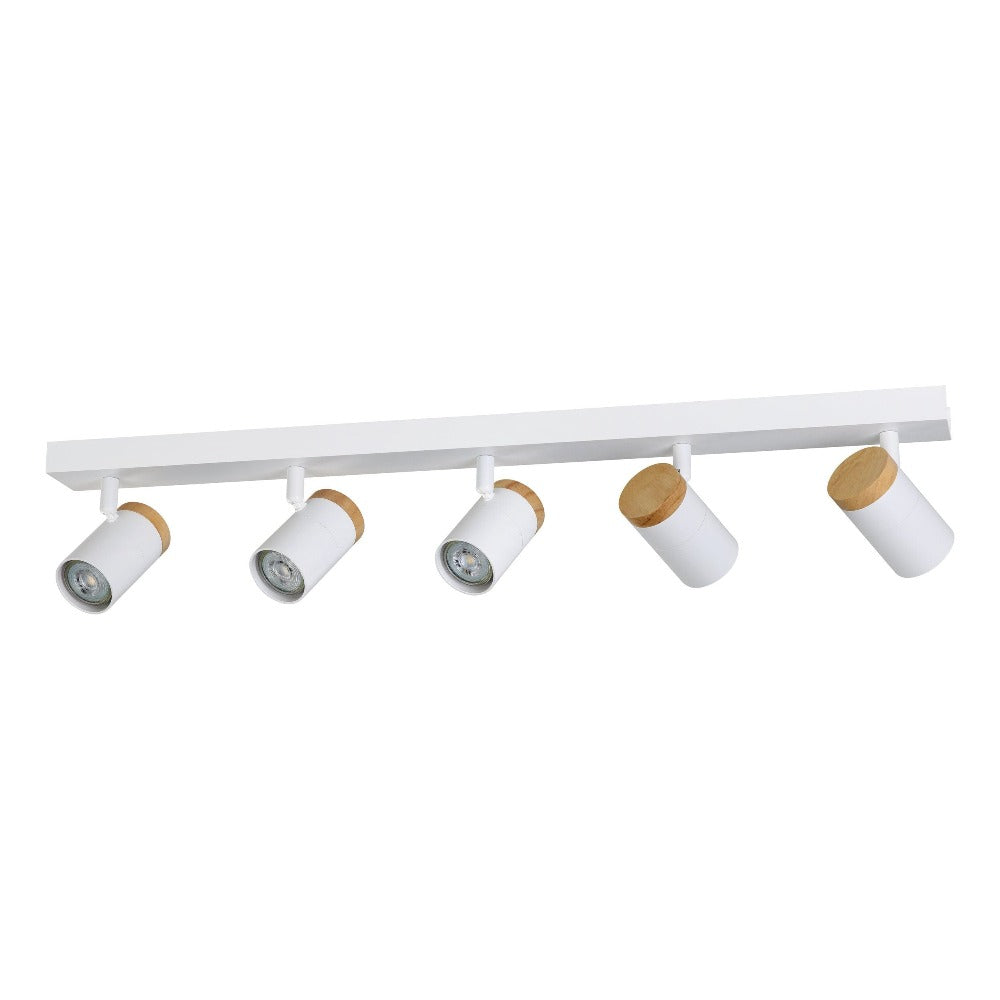 CARTAGENA Spot 5 lights White Steel - 206182