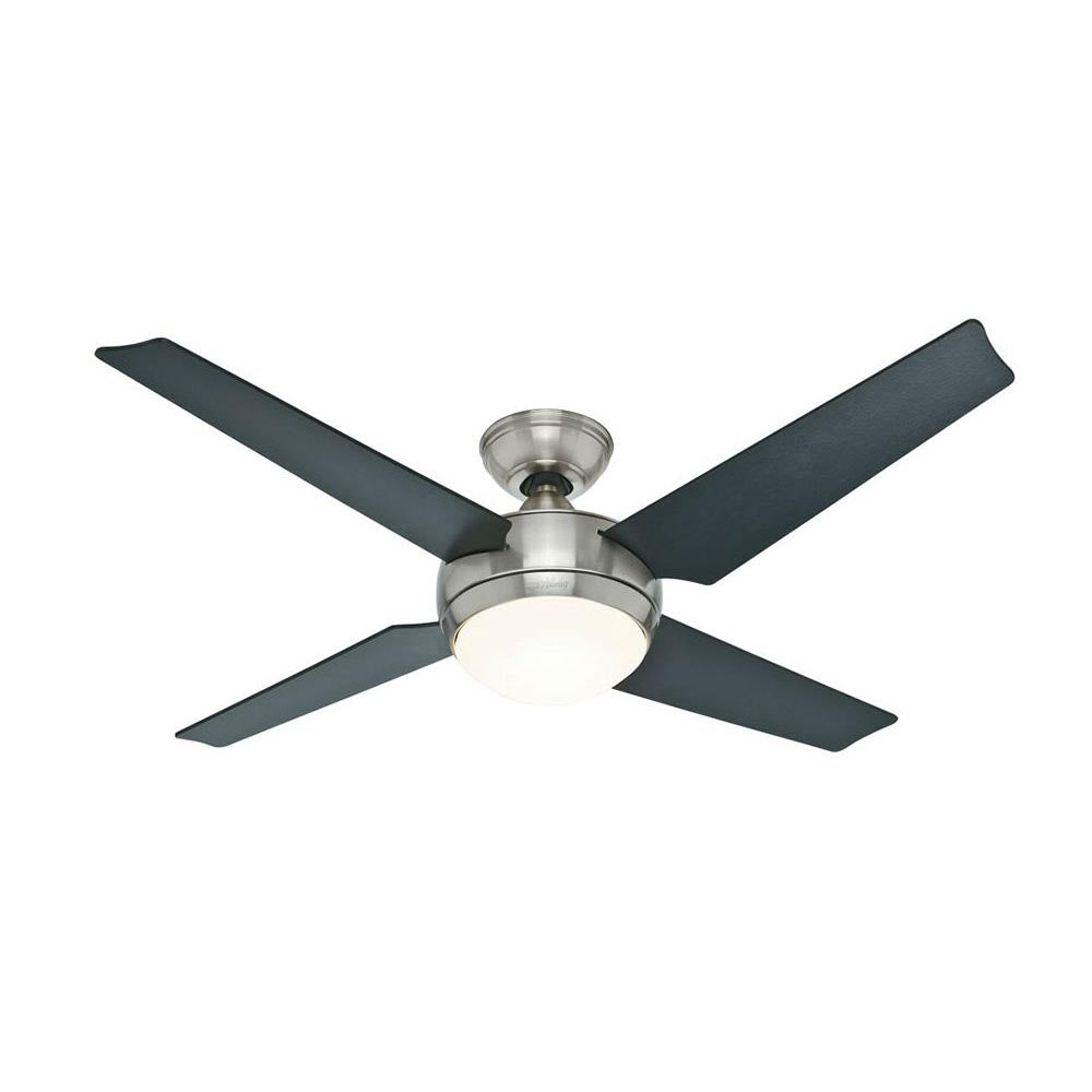 Sonic AC Ceiling Fan 52". Brushed Nickel with Grey Blades - 50665