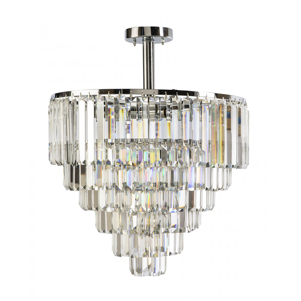 Buy Semi-Flush Mount Lights Australia Fiorentino Lighting - KARINA 10 Light Semi-Flush Mount Light Chrome