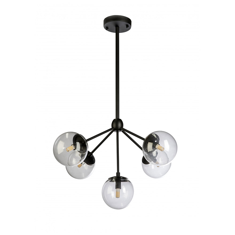 Buy Cluster Pendants Australia Fiorentino Lighting - KLESH 5 Light Pendant Cluster Black