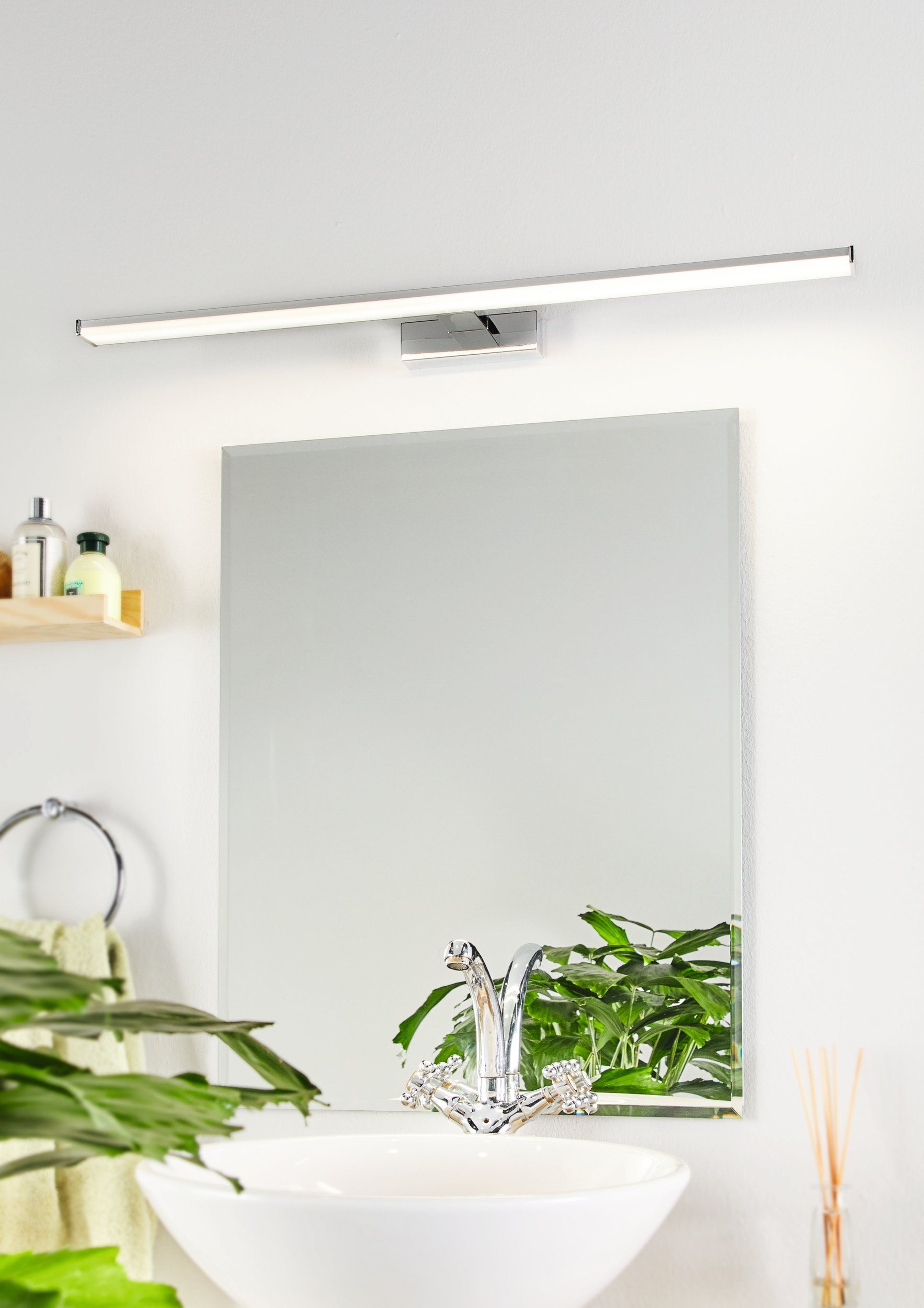Buy Bathroom Vanity Lights Australia Pandella Wall Light 14W 4000K LED Silver 780mm - 96066