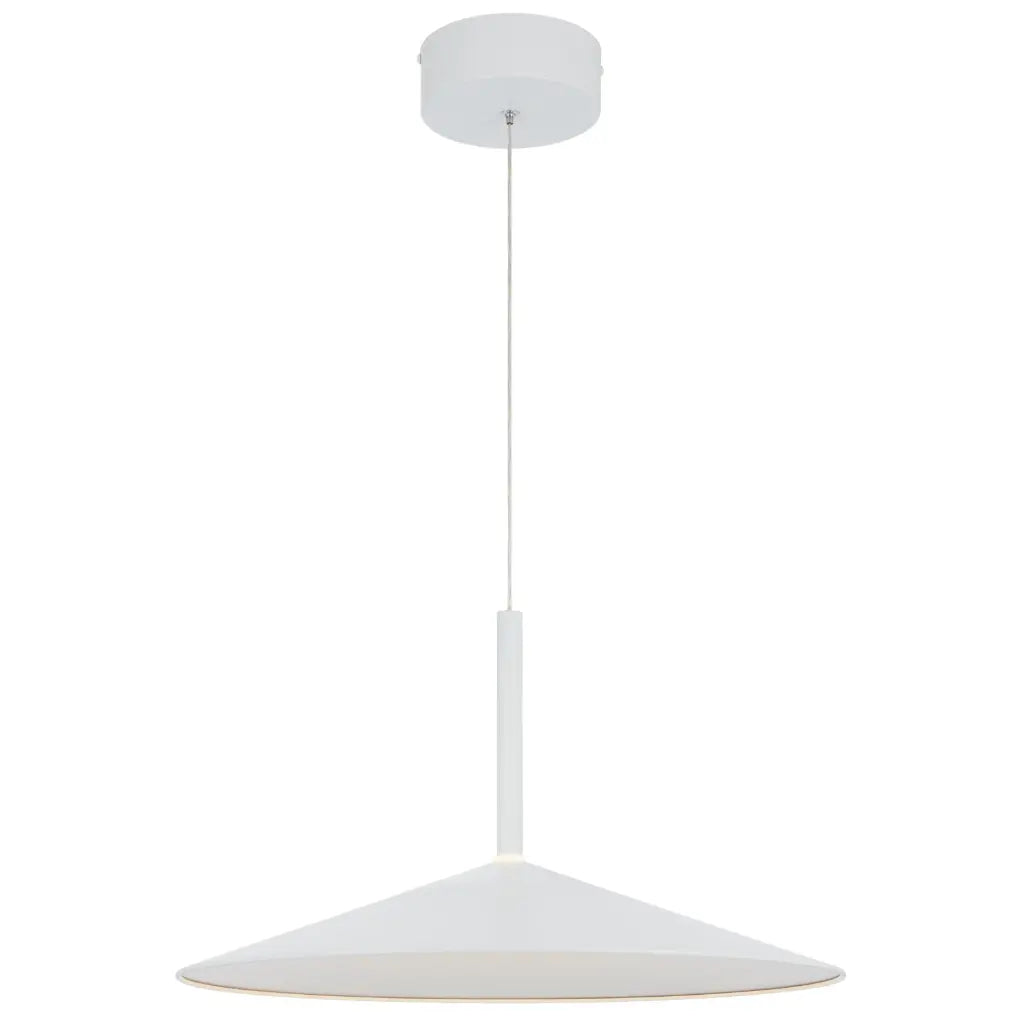 Benito Large LED Pendant Light 24W 3CCT White - BENITO PE48-WH
