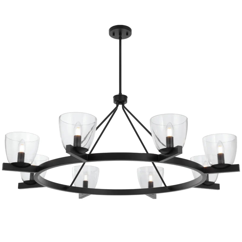 Radam 8 Light Pendant Black - RADAM PE8-BK