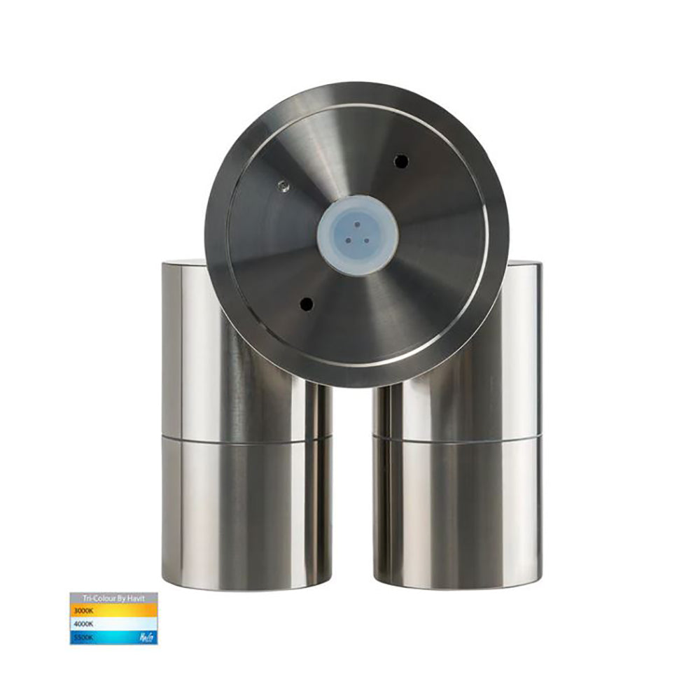 Buy Exterior Spotlights Australia Tivah Exterior 2 Spotlights Adjustable 12V Titanium Aluminium 3CCT - HV1387MR16T