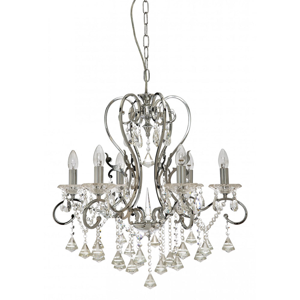 Buy Chandeliers Australia Fiorentino Lighting - BOEMIA 6 Light Crystal Pendant