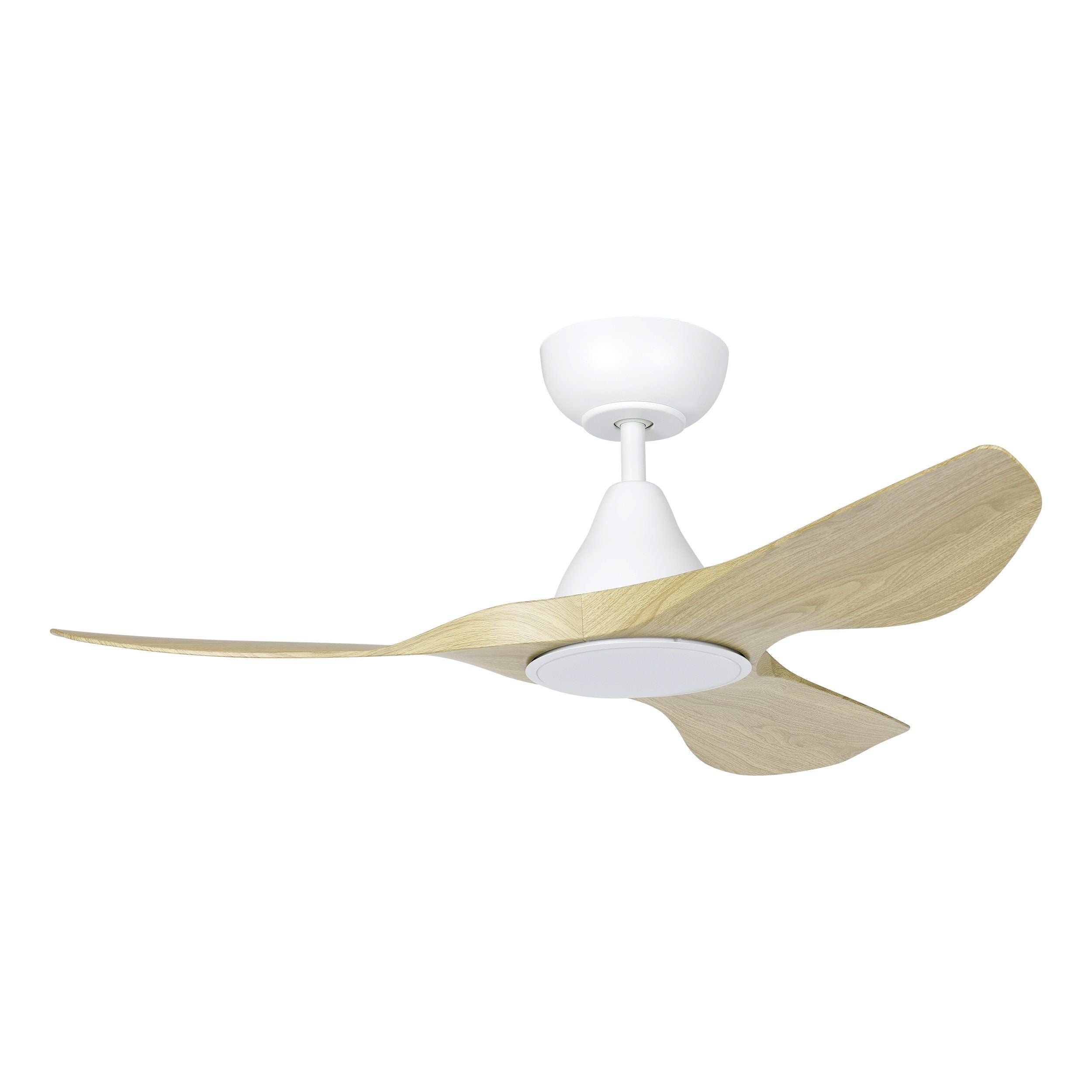 Surf DC Ceiling Fan 40" With LED Light White With Light Oak Blade - 20789316
