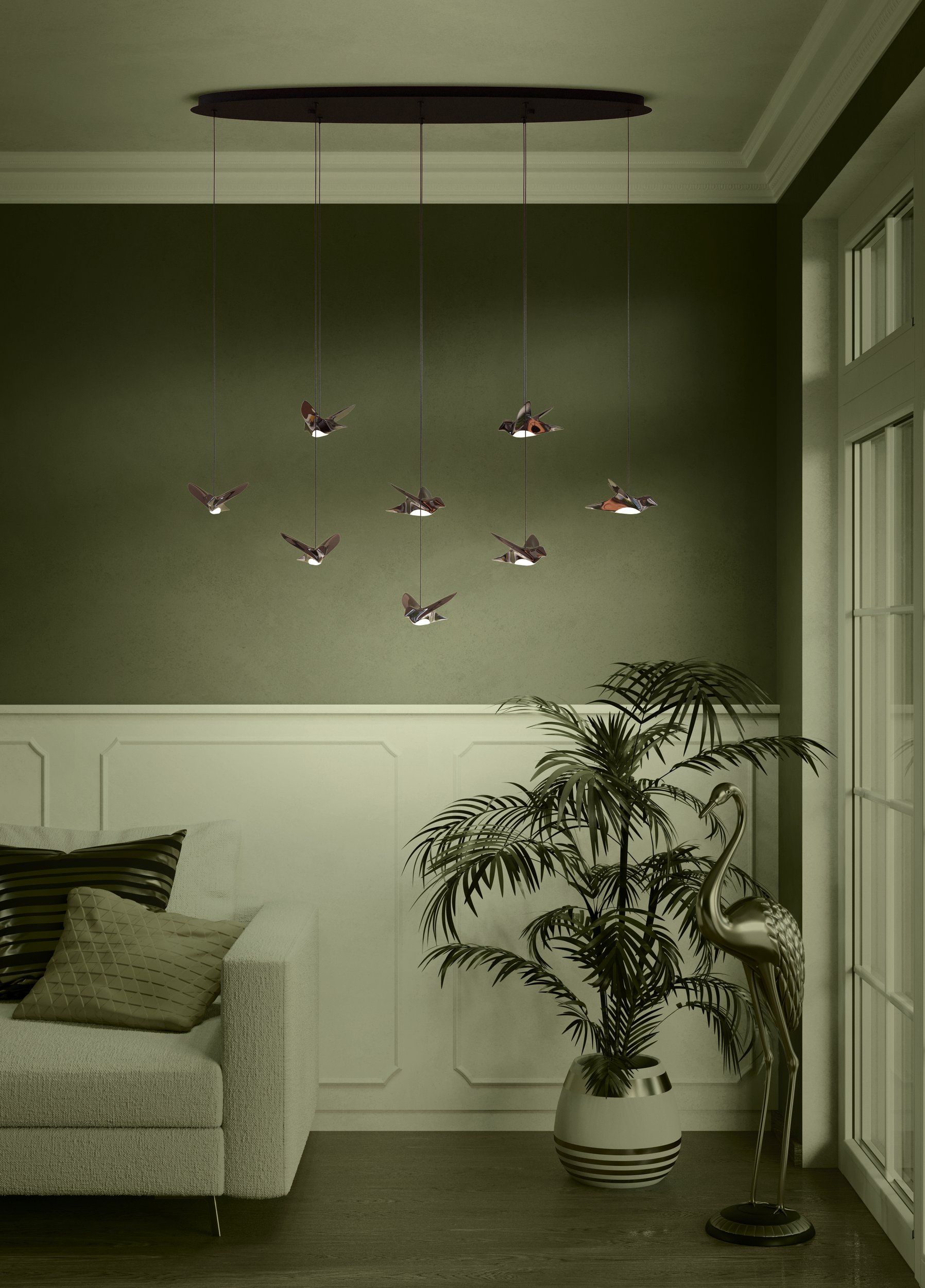 Paratebueno 1160mm Pendant Light Black - 390055