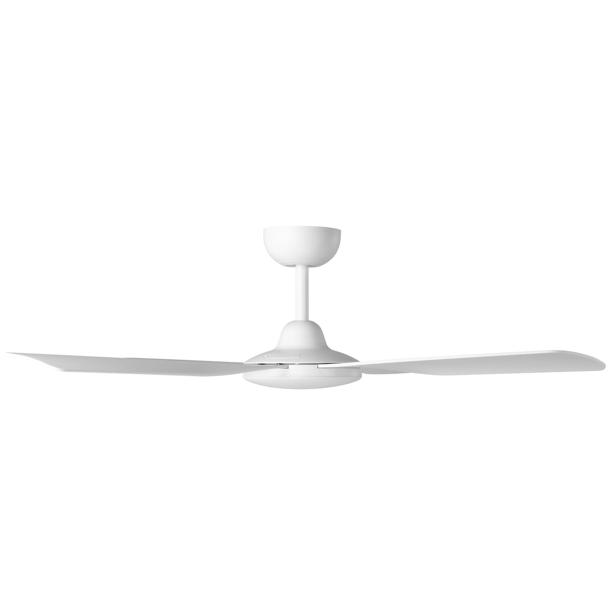 Aloha DC Ceiling Fan 48" Matte White & White Blade With Wall Controller - 20663101
