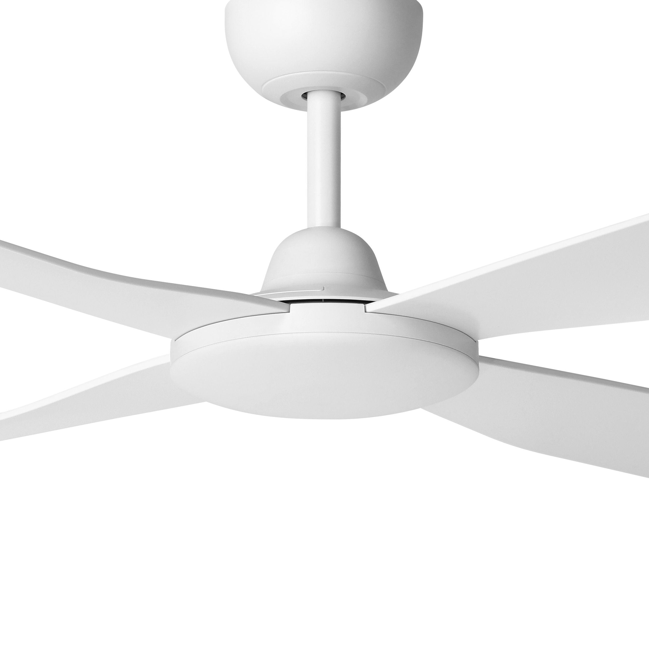 Aloha DC Ceiling Fan 48" Matte White & White Blade With Wall Controller - 20663101