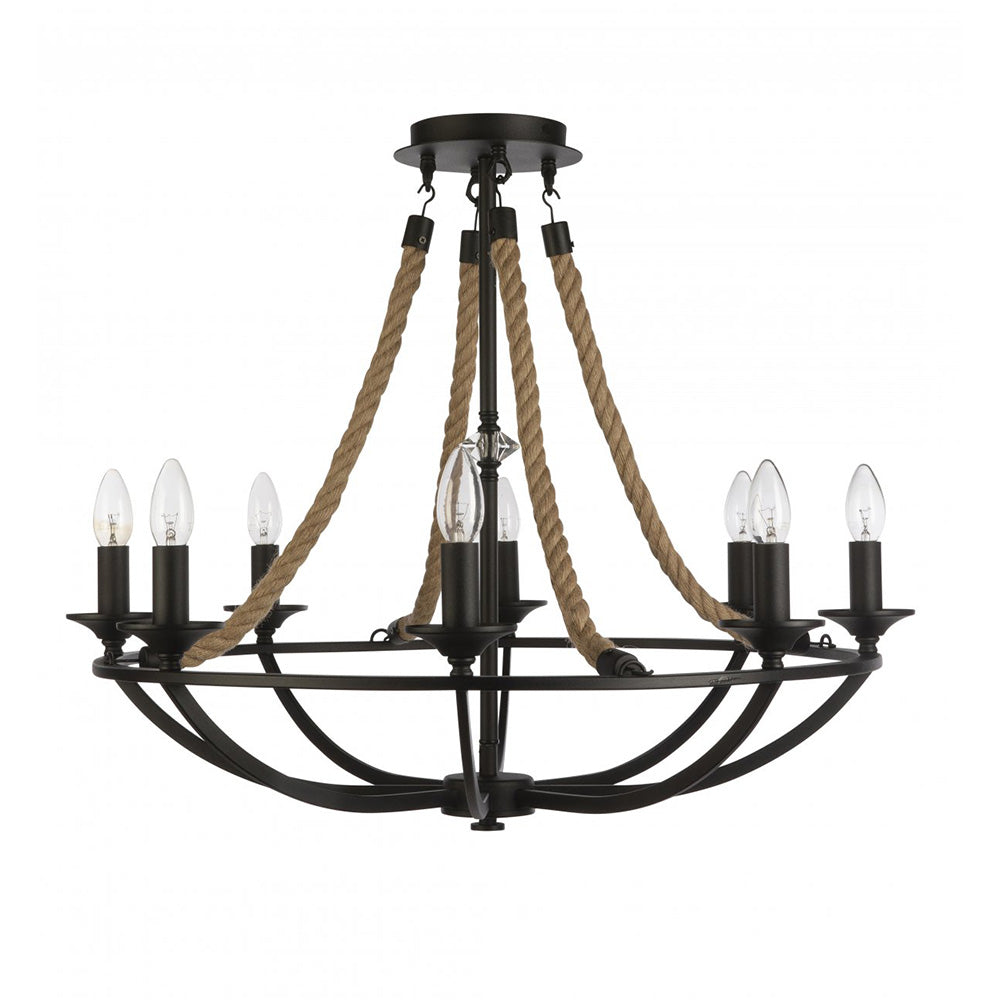 Buy Pendant Lights Australia Fiorentino Lighting - WYNERY 8 Light Pendant Black