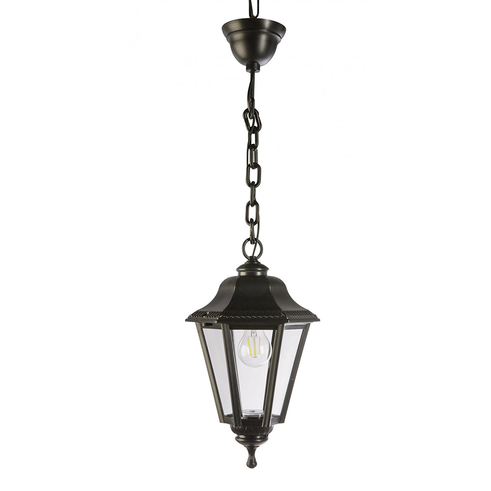 Buy Outdoor Pendant Lights Australia Fiorentino Lighting - ROMAN 1 Light Pendant Black