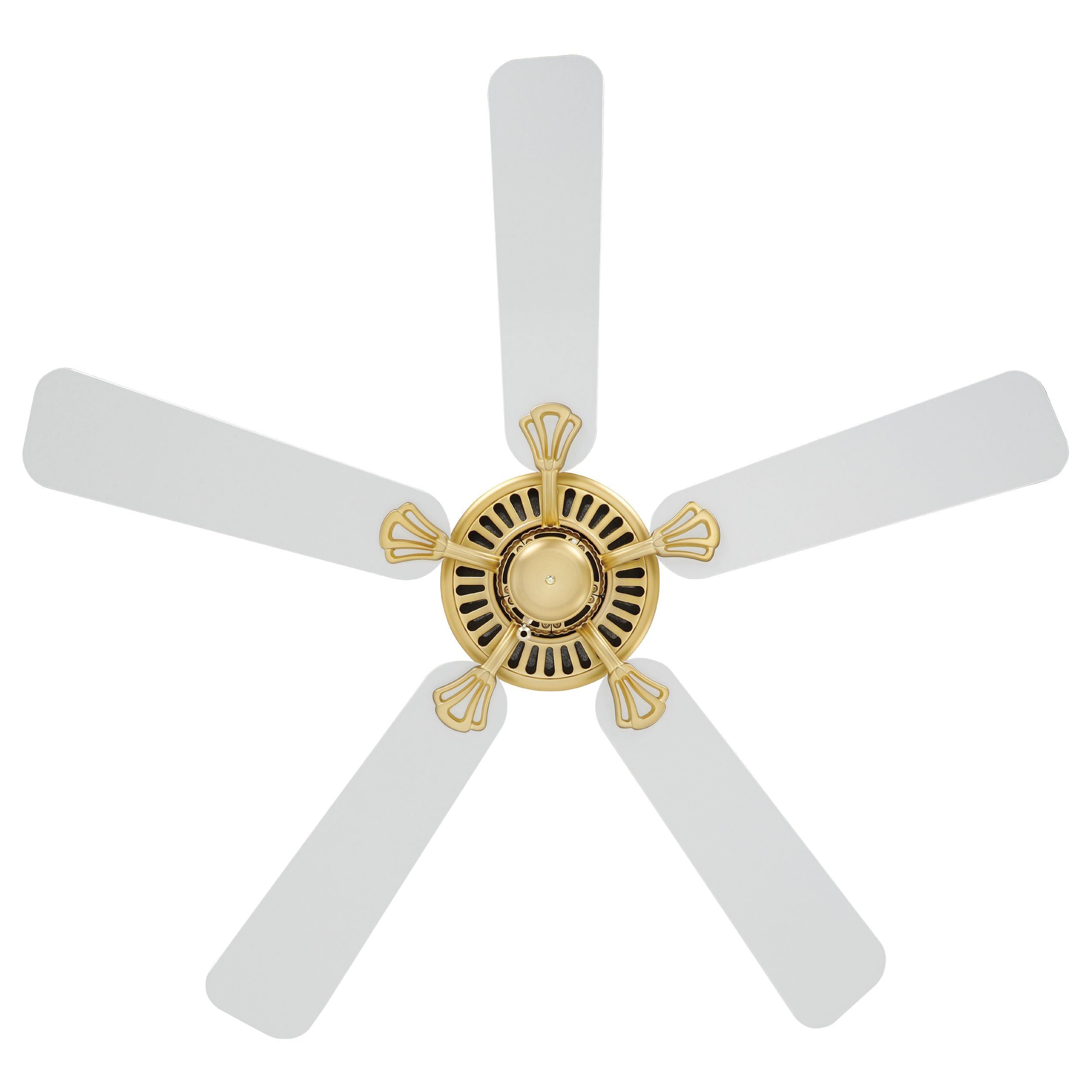Buy AC Ceiling Fans Australia Waikiki 52" AC Fan Brushed Brass / White Blades - 20518111