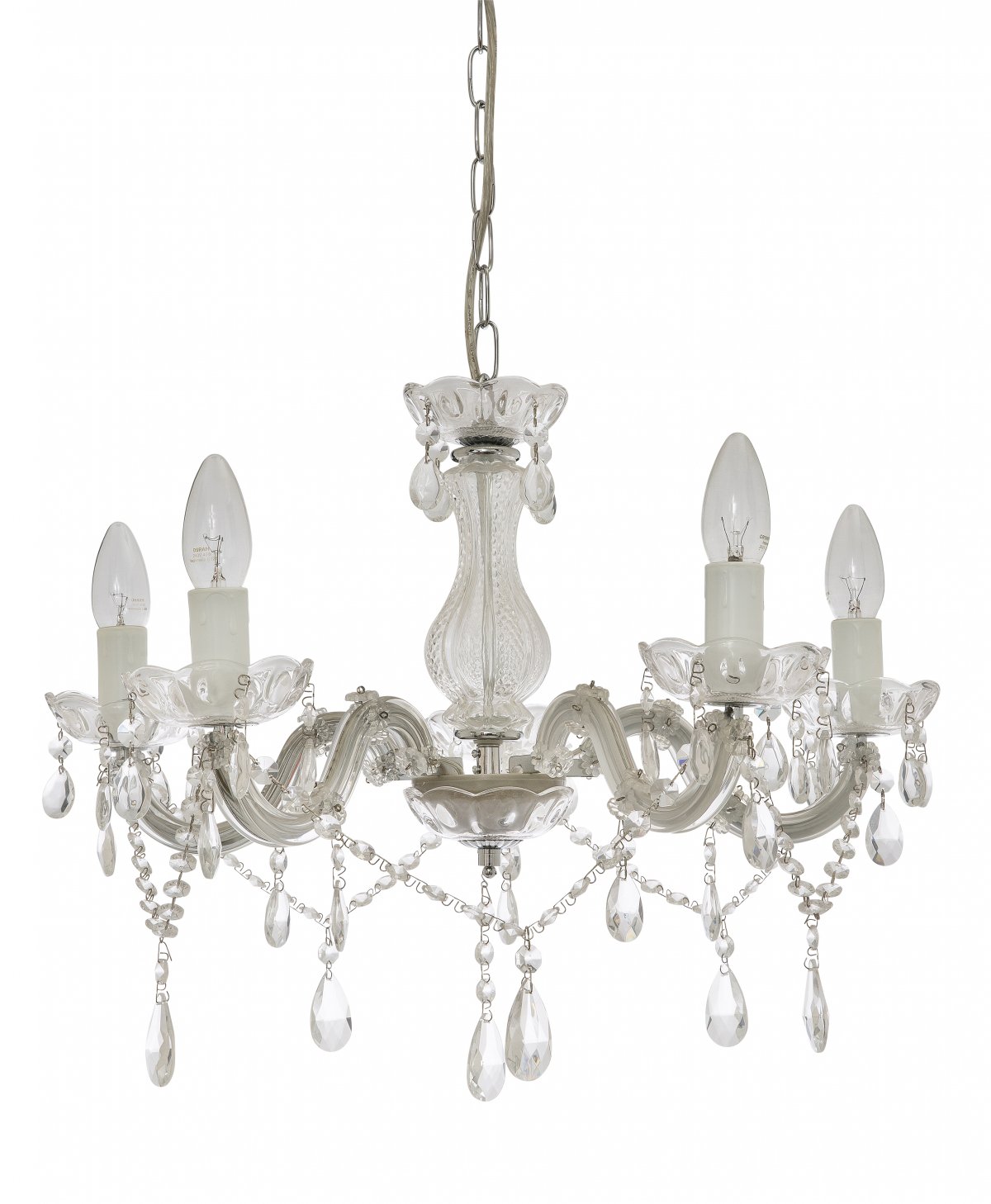 Buy Chandeliers Australia Fiorentino Lighting - MARTE 5 Light Chandelier Chrome