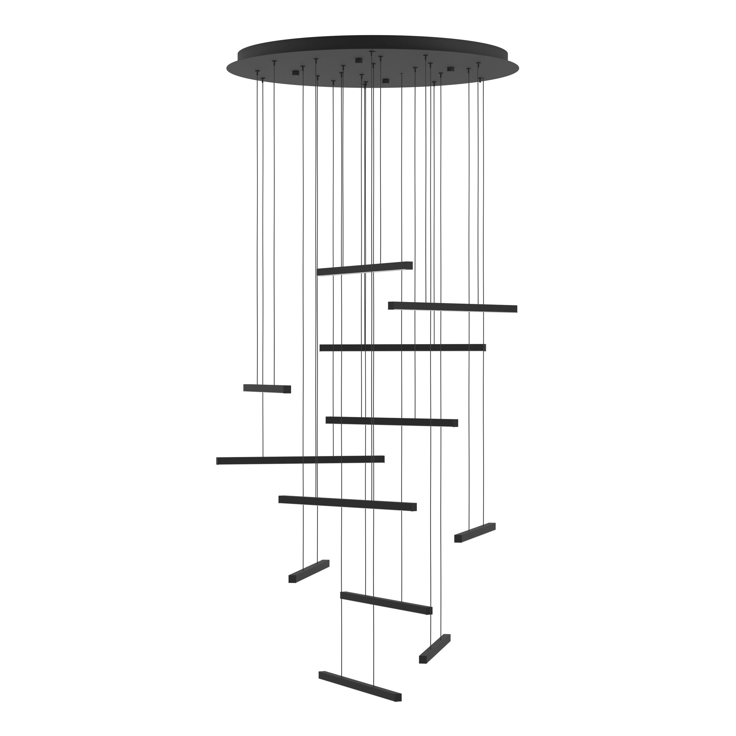 Lindoza 780mm Pendant Light Black & White - 390351
