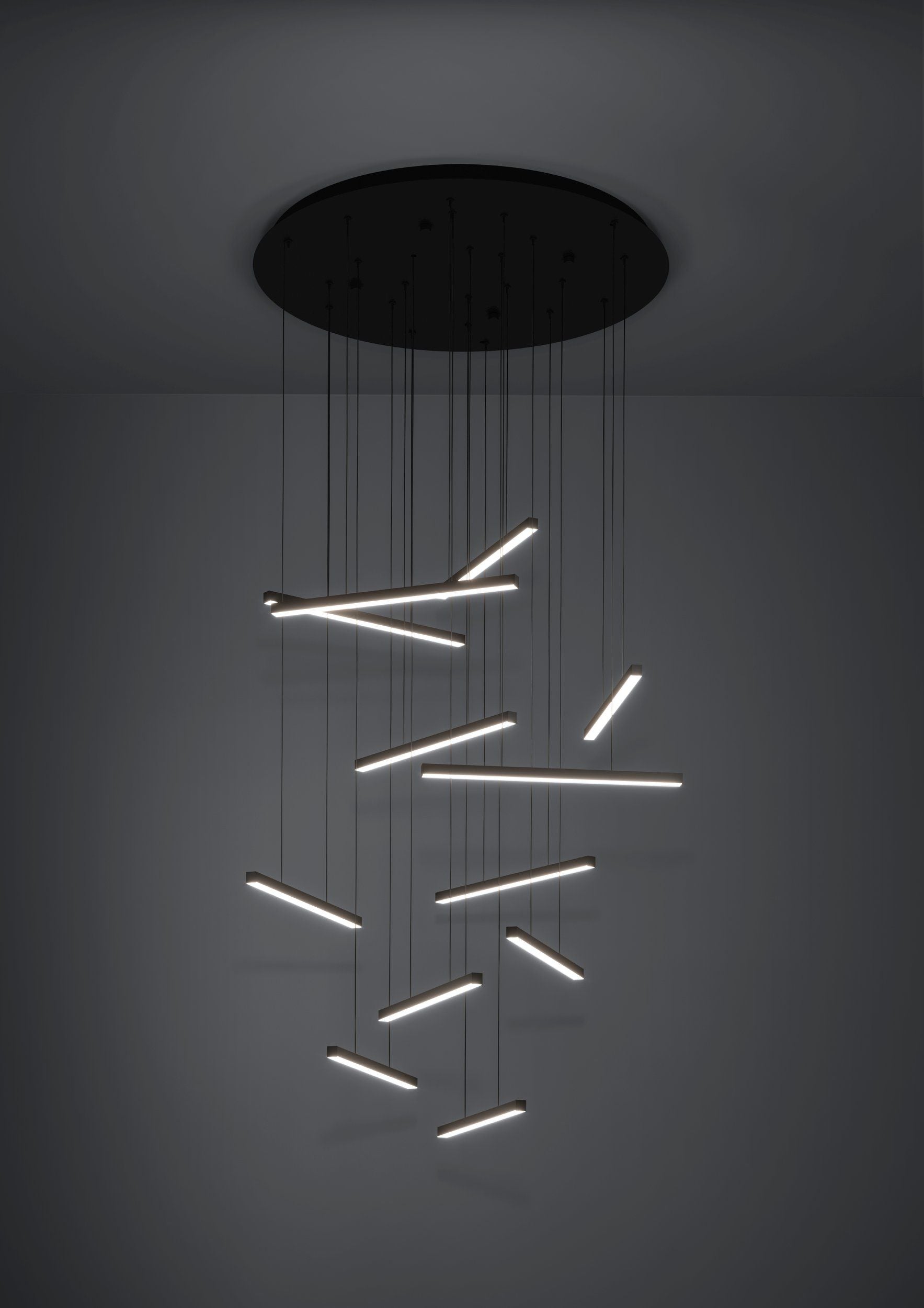 Lindoza 780mm Pendant Light Black & White - 390351