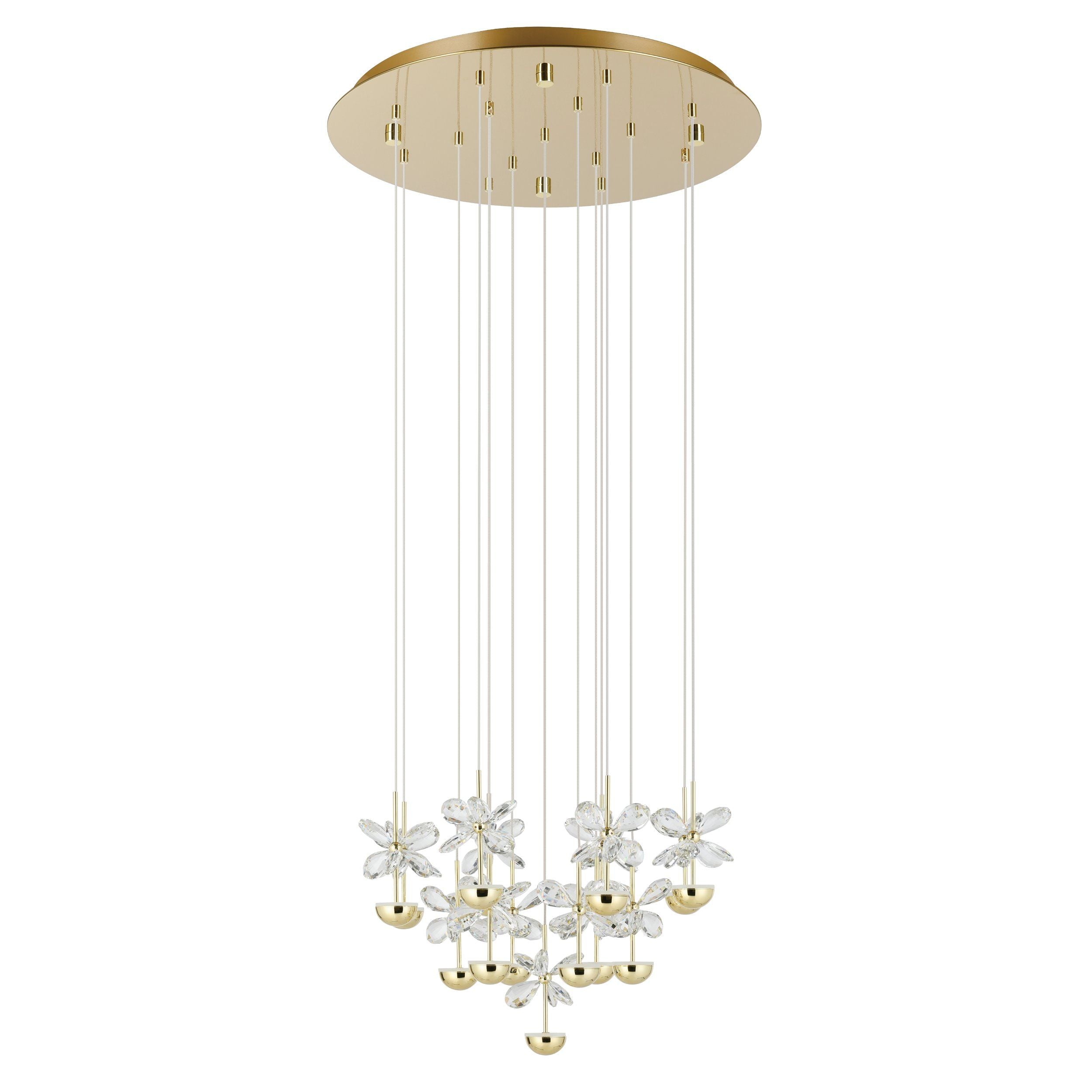 Pianopoli III LED Pendant Light 1.8W 3000K Brass & Clear - 390313