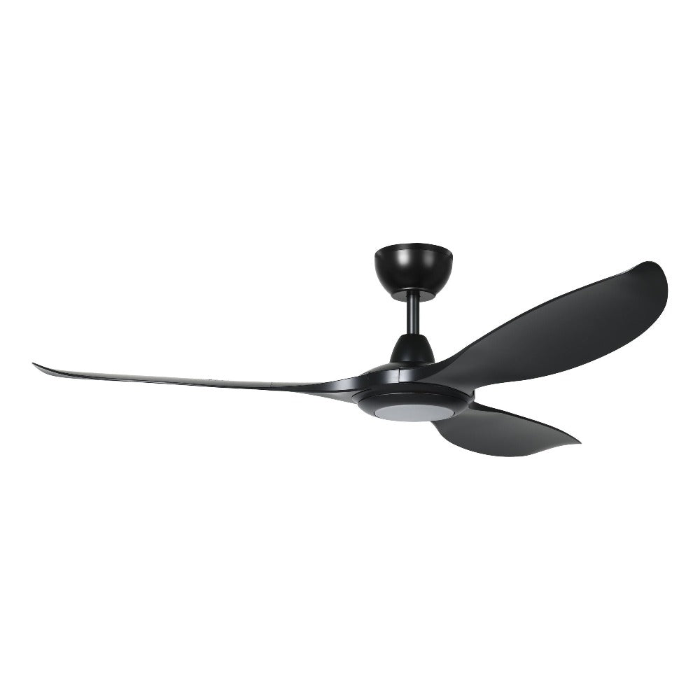 Buy DC Ceiling Fans With Light Australia KURRAWA DC Ceiling Fan 60" Tuneable White LED Light Black - 20618802