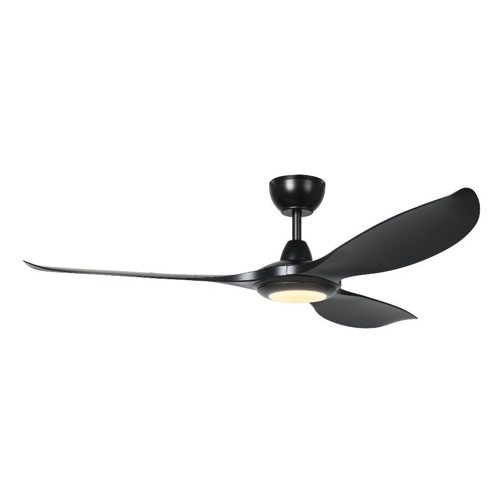 Buy DC Ceiling Fans With Light Australia KURRAWA DC Ceiling Fan 60" Tuneable White LED Light Black - 20618802
